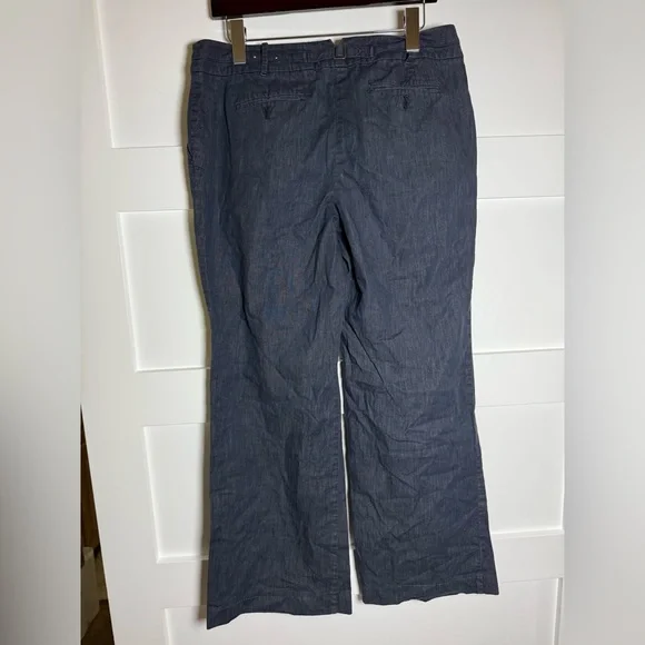 LOFT Blue Navy Trousers Jeans size 10 - Picture 8 of 10